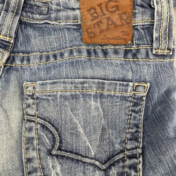 Big Star Jeans Women's 28R (6) Blue Straight Leg Low Rise Normcore Preppy - Picture 4 of 16